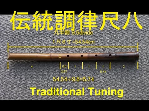 Traditional tuning Shakuhachi 伝統調律の尺八