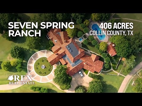 Seven Spring Ranch | 406 Acres Land & Gorgeous Home for Sale | Collin County, Texas