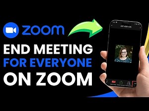 How to End Meeting for Everyone on Zoom Workplace !