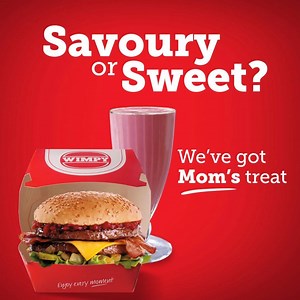 3.3K views · 41 reactions | Spoil mom with her Wimpy favourite this Mother’s Day. Savoury or sweet, we’ve got Mom’s treat. See which Wimpys deliver: https://bit.ly/3dvBgKd | Wimpy SA | Facebook
