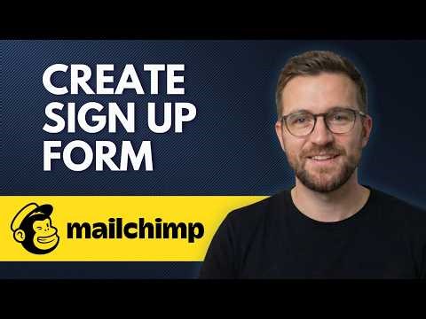 How To Create A Sign Up Form On Mailchimp (Step By Step 2026)