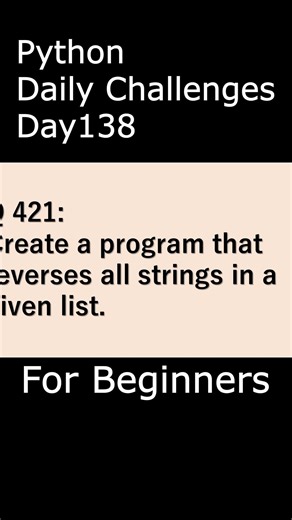 Python Daily Challenges Day141 For Beginners #programming #python #beginners