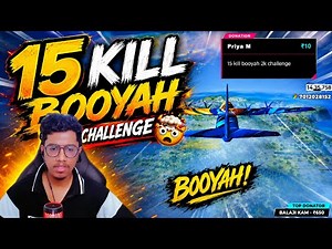 Enemy കലിപ്പായി 😈 15Kills With Booyah Challenge ചെയ്തപ്പോൾ | Akshay Akz
