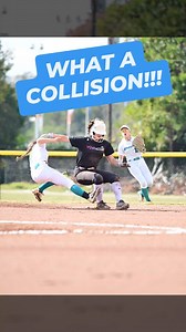 54 reactions · 3 comments |  The Collision You’ll Watch Twice! Catcher’s throw leads her right into the path — BOOM! She holds the ball! #boom #collision #Softball #topplays #Fastpitch #sportshighlight | Todd Lester | Facebook