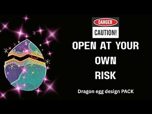 Dragon Egg Embroidery Design Pack (2 Eggs)