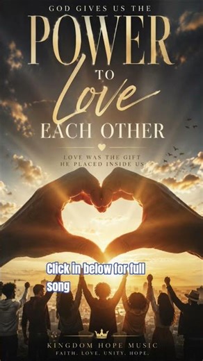 God gives us the power to love each other Tagalog song