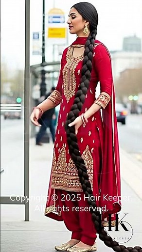 Her Braid Touches the Ground! AI Girl’s Massive Bun Transformation 😍 | Unbelievable AI Long Hair