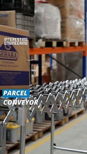 Interesting Engineering on Instagram: "Sort parcels in a breeze with these conveyors. These conveyors make sure your parcel is sorted quickly. 🎥Kaufmann Ltda"