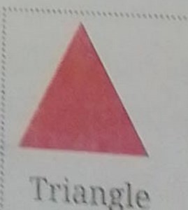 The image shows a shape labeled 'Triangle'. What are the charac... | Filo