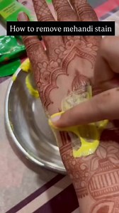 Mehndi removal Cream 🤩 #mehndi #art #new #henna #trending #nature #removals #viral #viralreelschallenge | Mehar Taj