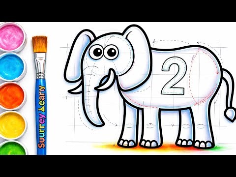 How to Draw an Elephant Step by Step 🐘 | Super Easy Method for Beginners