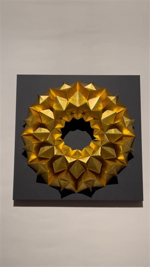 Unique Origami Time-Bomb(Gold) Craft - Paper Folding Art