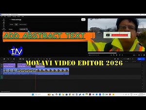Add abstract text in Movavi Video Editor 2026