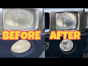 HEADLIGHT RESTORATION | HOW TO CLEAN HEADLIGHT HUMMER H3 | Kurita Maldita