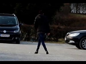 Completely Drunk Woman Staggering To Her Car