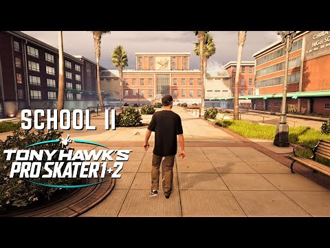 TONY HAWK'S PRO SKATER 1 + 2: School II - All Goals and Collectibles!
