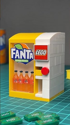 Working Lego Soda Vending Machine with Safe #lego