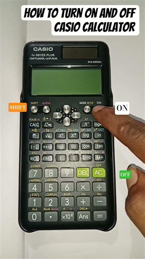 how to turn off casio calculator 📟 #casio #engineering #calculator #education