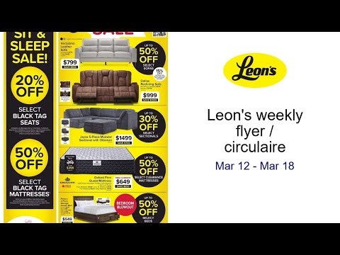 Leon's weekly flyer / circulaire Mar 12 - Mar 18