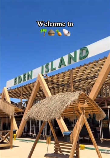 🏝️ Welcome to Eden Island, Hurghada. 🤍 Crystal-clear waters, peaceful vibes, and breathtaking scenery—your perfect escape in the Red Sea. 🌊✨ Join us 💬 #egypt #hurghada #island #Beach #edenisland