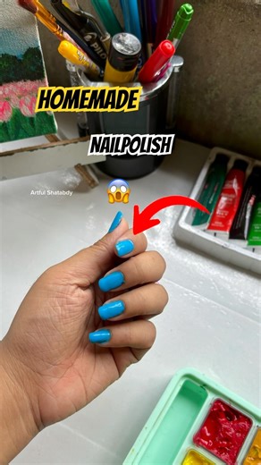 Homemade nailpolish বানালাম😱💅#shortsfeed #shorts #viralvideo #diy #diyart #voiceover #viral #fyp