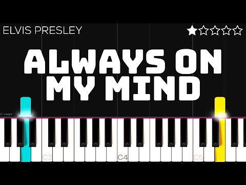 Elvis Presley - Always On My Mind | EASY Piano Tutorial