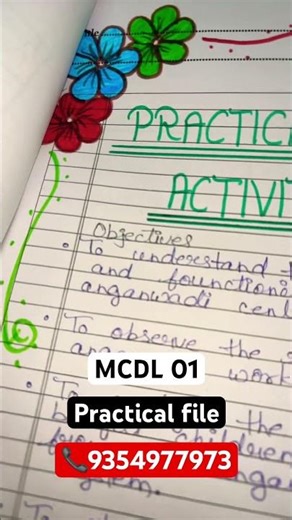Ignou MCDL 01 practical file #ignouproject