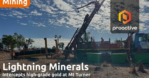 Lightning Minerals gold drill hits high-grade at surface