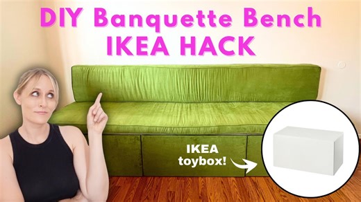 Hack IKEA pieces to build a cozy banquette on a budget