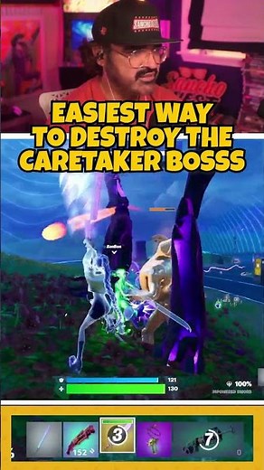 Fastest way to Destroy the Caretaker! #fortnite