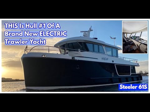 Brand New Steel Hull ELECTRIC Ocean Crossing TRAWLER YACHT!