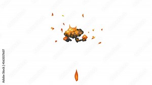 abstract fire explosion background and 2d animation, explosion effect, fire burst, explode, dangerous