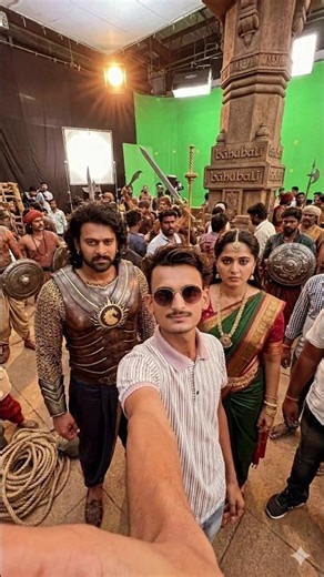 Bahubali vibes + AI editing = next level shot 🔥😎 #shorts #googlegemini #bahubali2 #trendingshorts