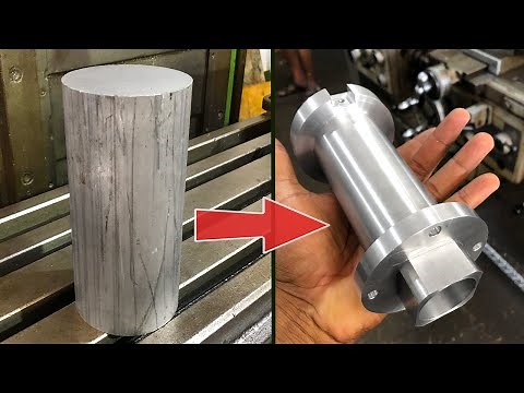 Machining an extremely complicated aluminium part | Manual machining