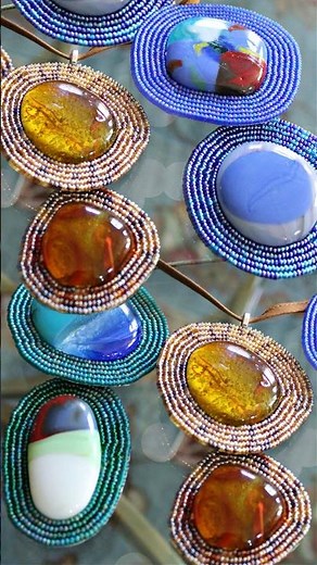 Fused Glass Pendants with Marbles!
