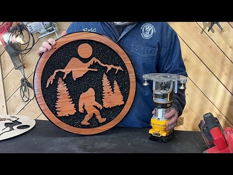 Carving the new Bigfoot stencil!