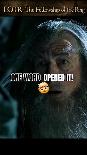 'Speak Friend and Enter' | Door of Moria | The Fellowship of the Ring #lotr #shorts #4k