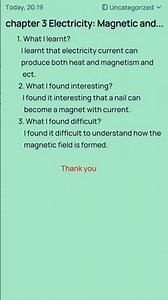 class 8 science learner diary chapter 4 Electricity:Magnetic and heating effects