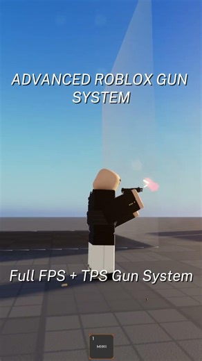 First person + Third person Gun System in Roblox #roblox #robloxdev #robloxstudio #shorts