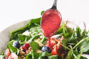 Raspberry Poppy Seed Dressing • vibrant and delicious!
