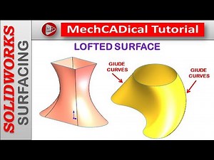 Lofted Surface [Open Loop & Closed Loop with Guide Curves] In SolidWorks