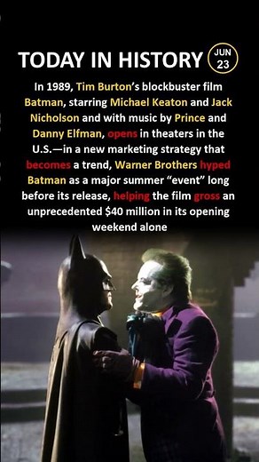 How One Batman Film Broke Every Box Office Record #1989Batman