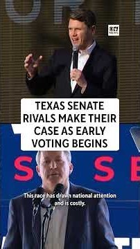 Texas Senate rivals make their case as early voting begins