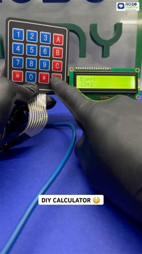 Build your own calculator 😳🧮Arduino powered calculation system 🤖#techreels #roboarmy #calculator