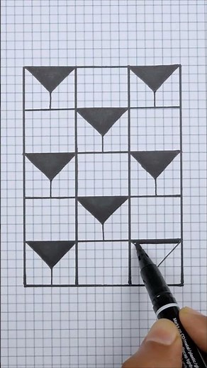 How to Draw 3D Drawings on Graph Paper ✏️ Creative Drawing Ideas ❤️
