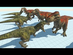 ARBS TREX vs RED HYBRID TREX 🦖 | Epic Dinosaur Battle in Animal Revolt Battle Simulator
