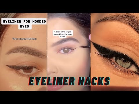 TikTok Eyeliner Hacks tutorial | Best makeup hacks - Tiktok Compilation 💄