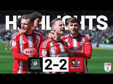 HIGHLIGHTS: Plymouth Argyle 2 Exeter City 2 (11/4/26) EFL Sky Bet League One