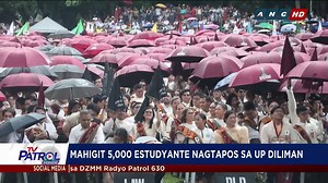 42K views · 1.2K reactions | Hindi napigil ng ulan ang pagtatapos ng mahigit 5,000 mag-aaral ng University of the Philippines Diliman nitong Linggo, Hulyo 6. | TV Patrol | Facebook