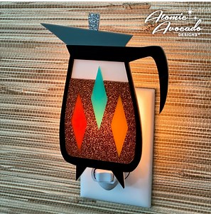 Mid Century Modern "percolator" Night Light: Retro Coffee Pot - Etsy